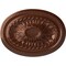 Ekena Millwork Saverne Ceiling Medallion, Hand-Painted Copper Penny, 18 1/2"W x 13 1/2"H x 1 7/8"P CM18SACPS - alternate 1